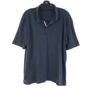 UNTUCKit Mens Polo Shirt Short Sleeve Size L Black Cotton